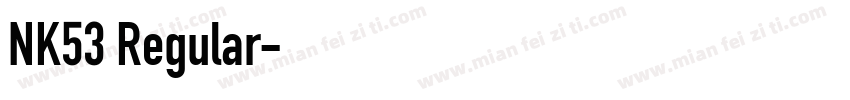 NK53 Regular字体转换